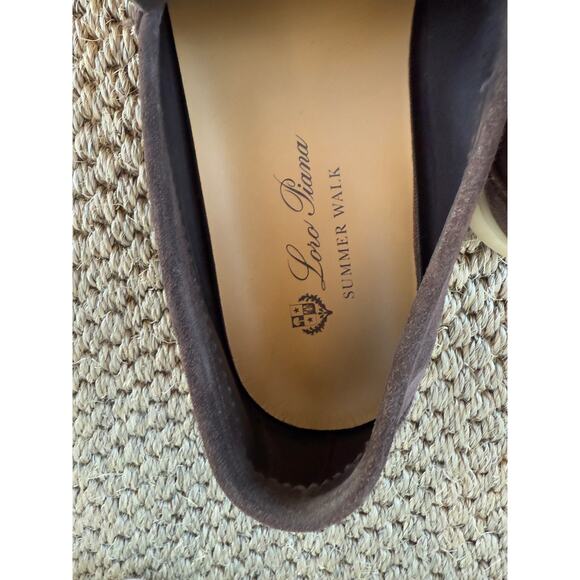 LOWEST $ ONLINE Men’s Loro Piana Brown Suede Summer walk Loafers Size 41 - Picture 13 of 13